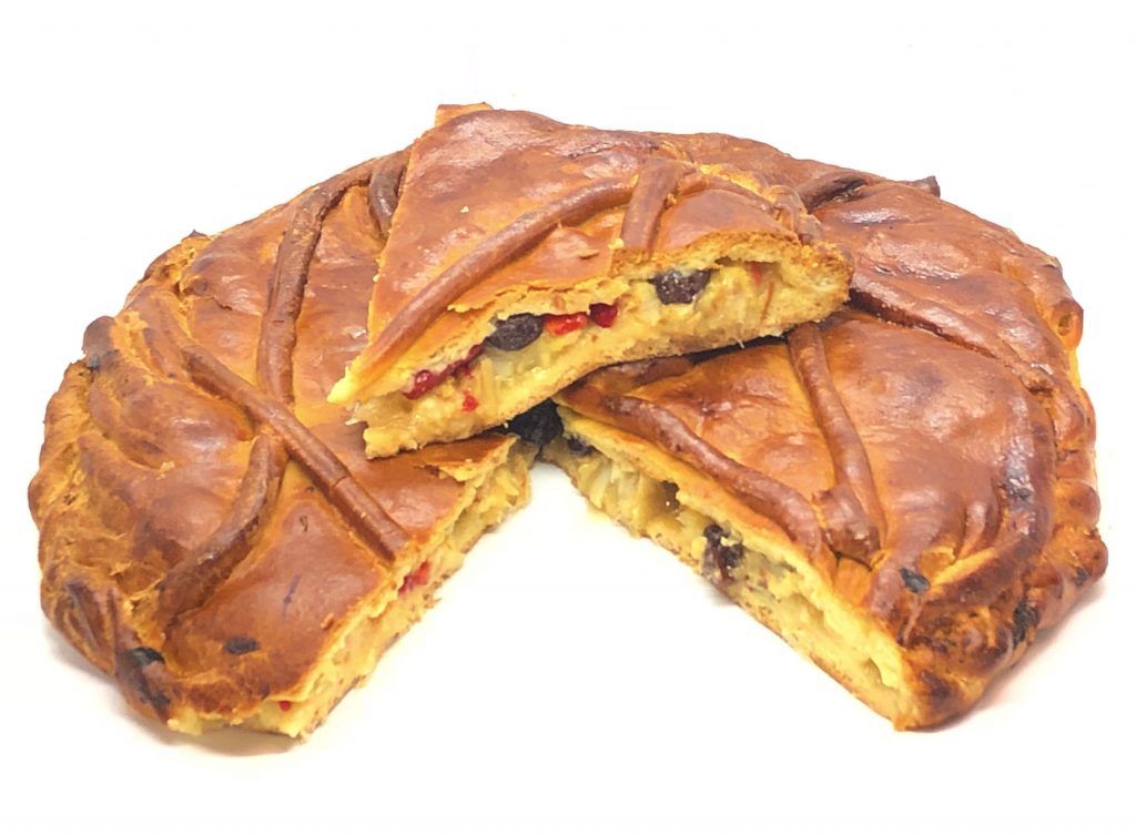 Empanada De Bacalao Y Pasas Hoy Comemos